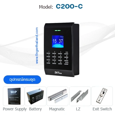    เครื่องทาบบัตร RFID รุ่น C200-C สำหรับประตูคีย์การ์ด หอพัก หรือ Office สำนักงาน