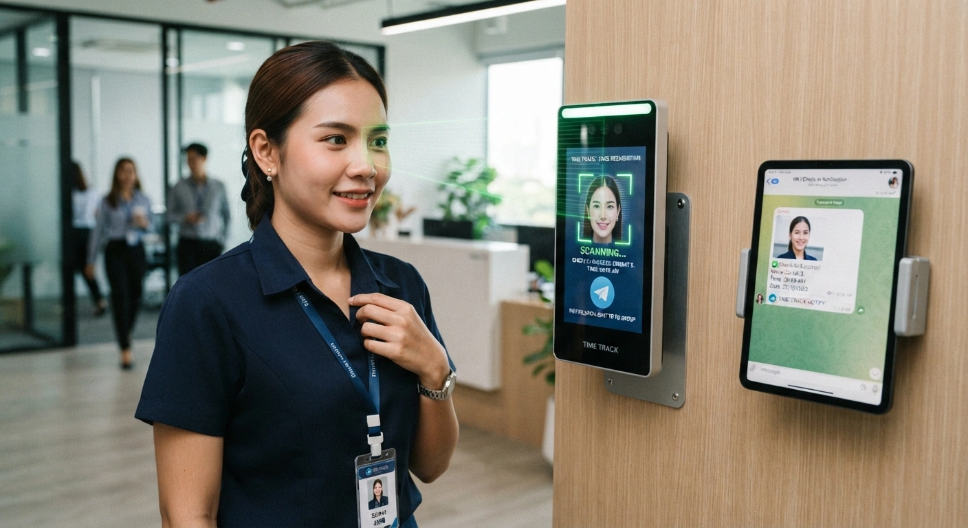 Telegram Notify ระบบแจ้งเตือนผ่าน Telegram สำหรับระบบลงเวลาพนักงาน