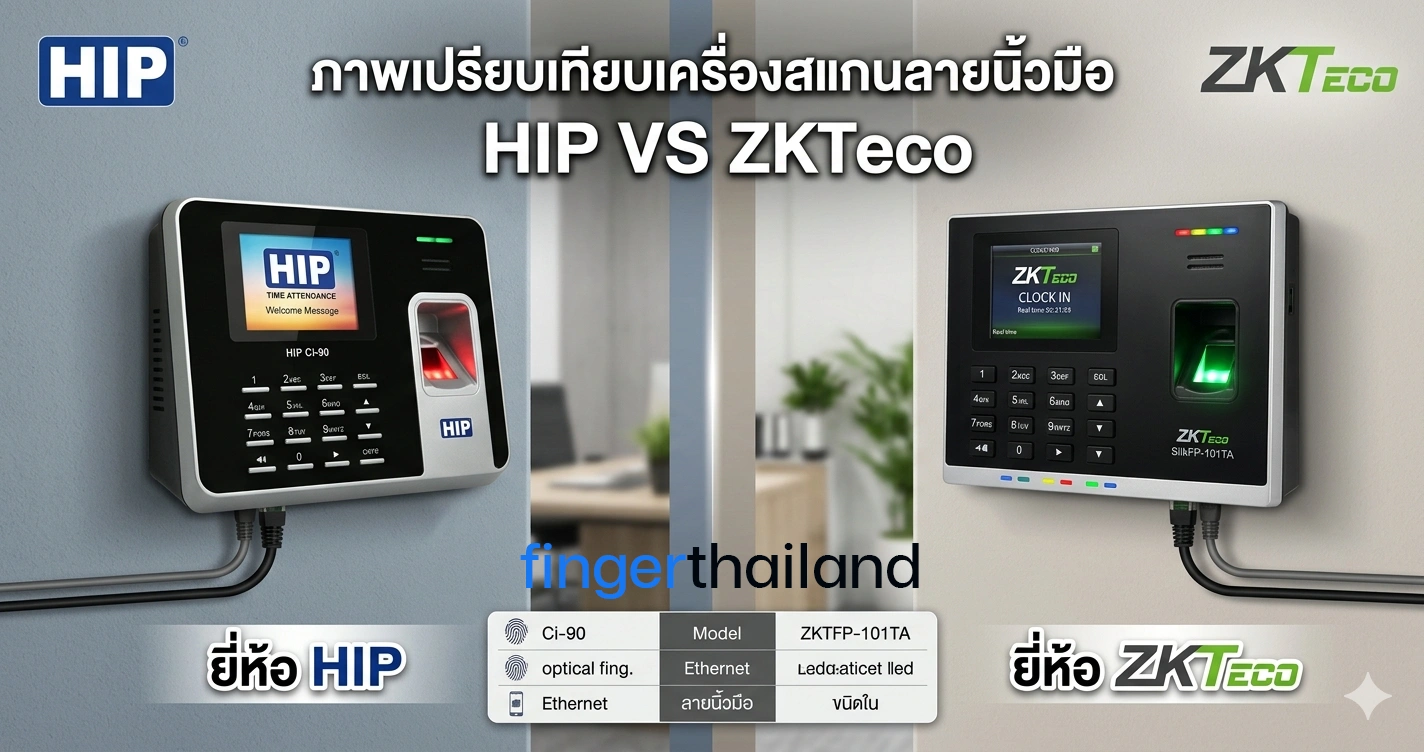 เครื่องสแกนนิ้ว ยี่ห้อไหนดีสำหรับบริษัท