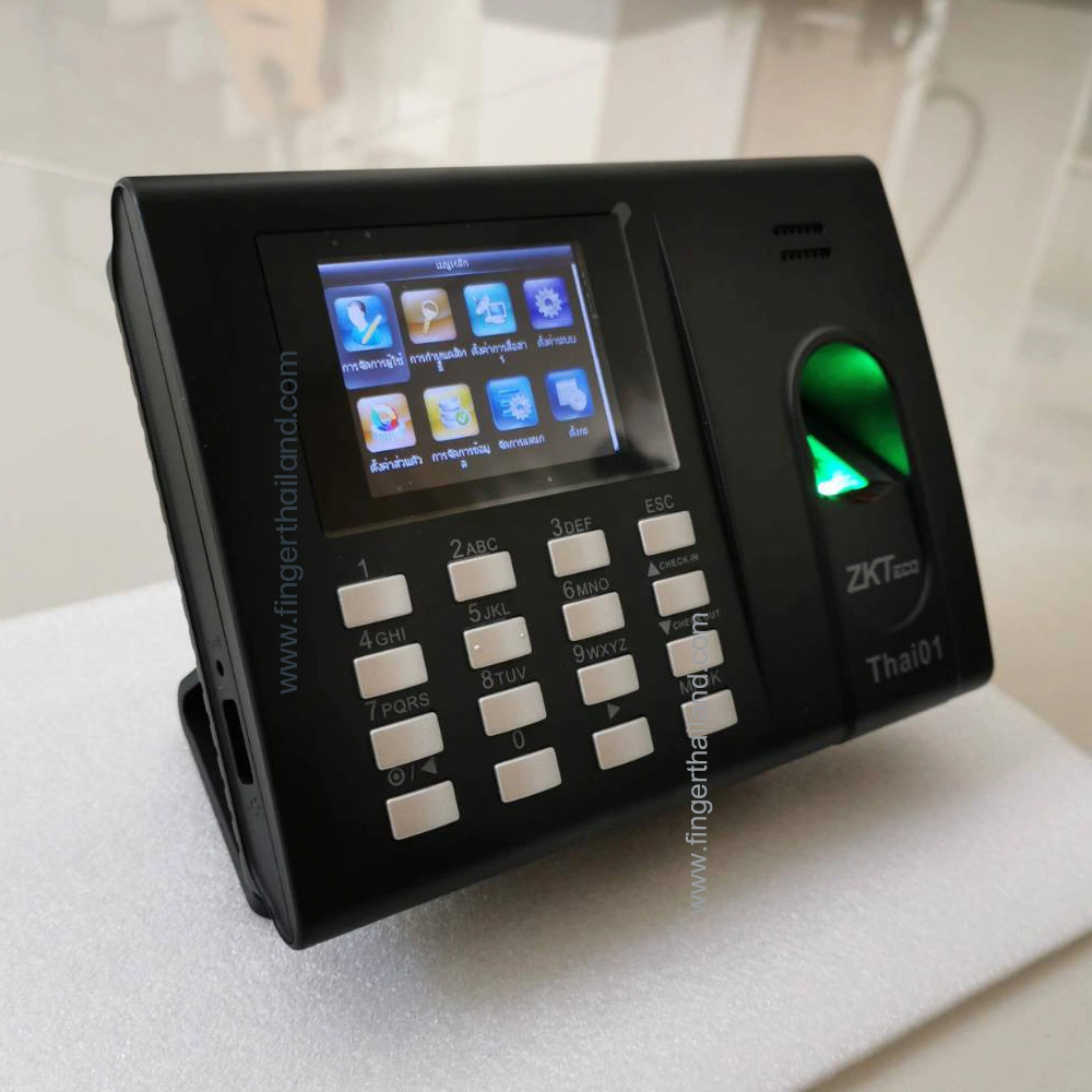 ZKTeco Thai01 เครื่องสแกนนิ้วมือ ลงเวลาพนักงาน 