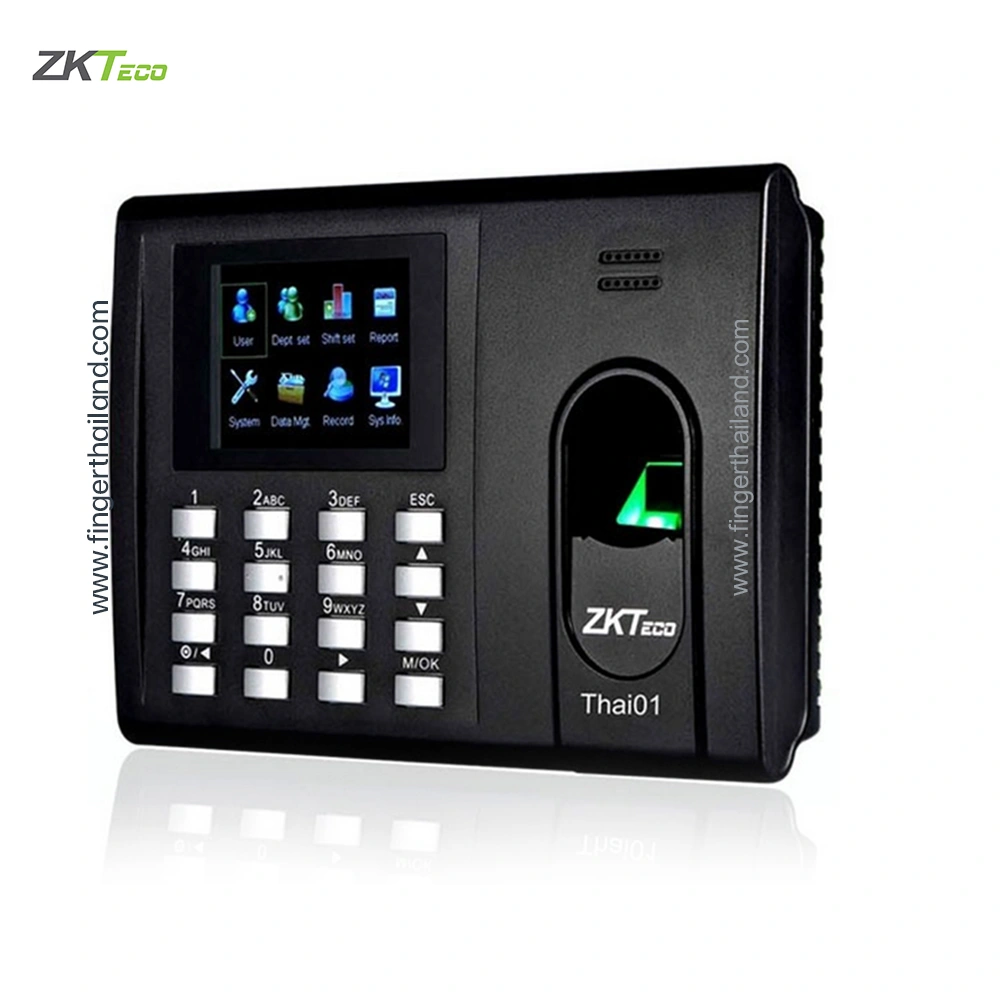 ZKTeco Thai01 เครื่องสแกนนิ้วมือ ลงเวลาพนักงาน 