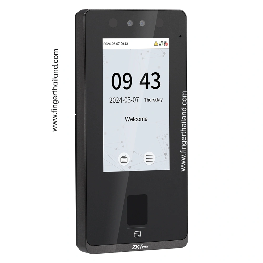 ZKTeco SenseFace 4A เครื่องลงเวลาทำงานออนไลน์ สแกนหน้าและนิ้วมือ